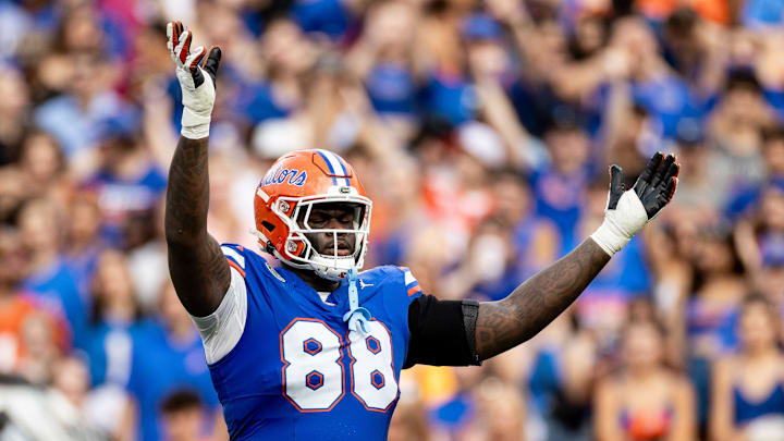 Florida Gators defensive lineman Caleb Banks (88) was taken in the 2026 NFL Draft.