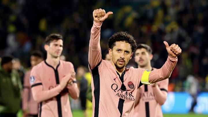 Marquinhos et le PSG affrontent l'OGC Nice ce vendredi soir en Ligue 1 Marquinhos et le PSG affrontent l'OGC Nice ce vendredi soir en Ligue 1