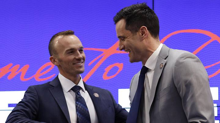 Washington Nationals manager Blake Butera and president of baseball operations Paul Toboni