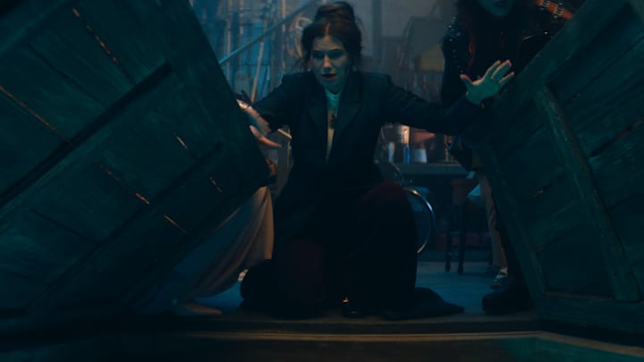 Agatha Harkness (Kathryn Hahn) in Marvel Television's AGATHA ALL ALONG, exclusively on Disney+. Photo courtesy of Marvel Television. © 2024 MARVEL.