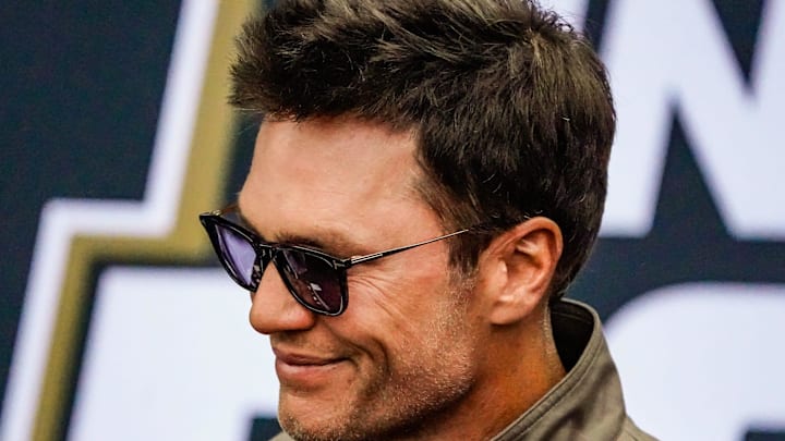 May 25, 2025; Indianapolis, Indiana, USA; Tom Brady walks the red carpet on Sunday, May 25, 2025, ahead of the 109th running of the Indianapolis 500 at Indianapolis Motor Speedway. Mandatory Credit: Michelle Pemberton-USA TODAY Network via Imagn Images May 25, 2025; Indianapolis, Indiana, USA; Tom Brady walks the red carpet on Sunday, May 25, 2025, ahead of the 109th running of the Indianapolis 500 at Indianapolis Motor Speedway. Mandatory Credit: Michelle Pemberton-USA TODAY Network via Imagn Images