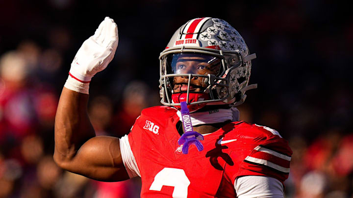 Ohio State Buckeyes defensive back Caleb Downs