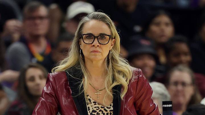 Las Vegas Aces head coach Becky Hammon Las Vegas Aces head coach Becky Hammon