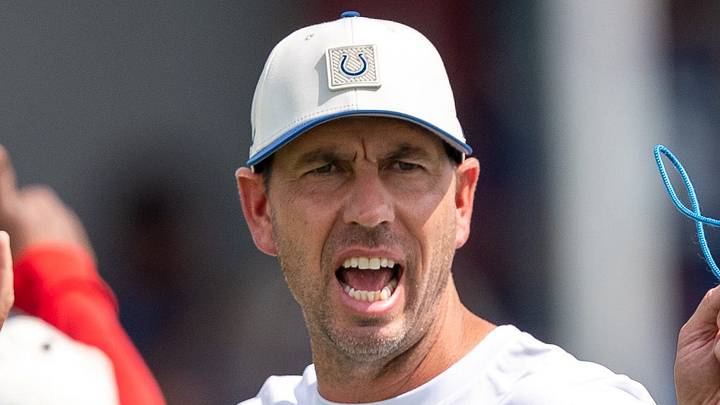 Indianapolis Colts head coach Shane Steichen yells directions Indianapolis Colts head coach Shane Steichen yells directions