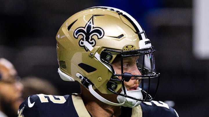 Aug 17, 2025; New Orleans, Louisiana, USA; New Orleans Saints quarterback Spencer Rattler (2) during the warmups at Caesars Superdome. Mandatory Credit: Stephen Lew-Imagn Images Aug 17, 2025; New Orleans, Louisiana, USA; New Orleans Saints quarterback Spencer Rattler (2) during the warmups at Caesars Superdome. Mandatory Credit: Stephen Lew-Imagn Images