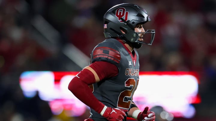 Oklahoma linebacker Danny Stutsman Oklahoma linebacker Danny Stutsman