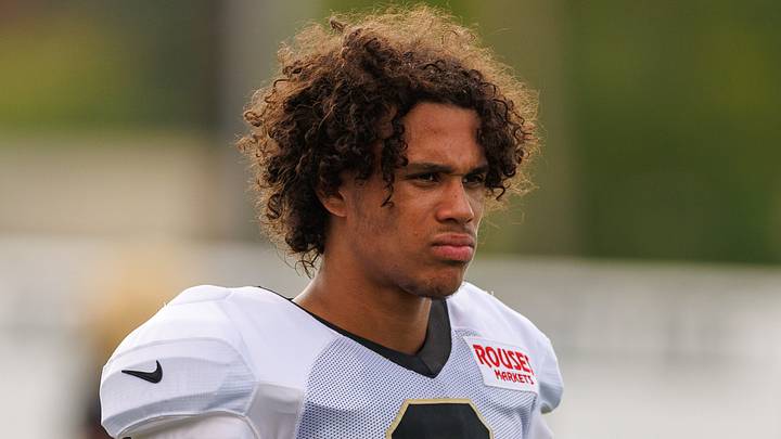 New Orleans Saints WR Jordyn Tyson New Orleans Saints WR Jordyn Tyson