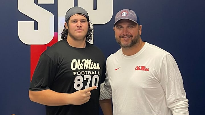 Rex Waterman on a visit and camp at Ole Miss. Rex Waterman on a visit and camp at Ole Miss.