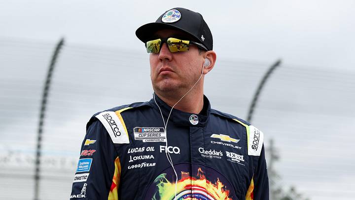 May 9, 2026; Watkins Glen, New York, USA; NASCAR Cup Series driver Kyle Busch looks on during practice and qualifying for the Go Bowling at The Glen at Watkins Glen International. Mandatory Credit: Matthew O'Haren-Imagn Images May 9, 2026; Watkins Glen, New York, USA; NASCAR Cup Series driver Kyle Busch looks on during practice and qualifying for the Go Bowling at The Glen at Watkins Glen International. Mandatory Credit: Matthew O'Haren-Imagn Images