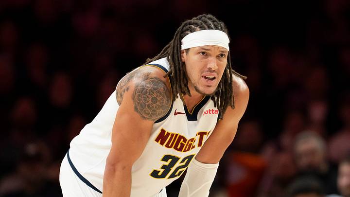 Nov 15, 2025; Minneapolis, Minnesota, USA; Denver Nuggets forward Aaron Gordon (32) looks on against the Minnesota Timberwolves in the second half at Target Center. Mandatory Credit: Jesse Johnson-Imagn Images Nov 15, 2025; Minneapolis, Minnesota, USA; Denver Nuggets forward Aaron Gordon (32) looks on against the Minnesota Timberwolves in the second half at Target Center. Mandatory Credit: Jesse Johnson-Imagn Images