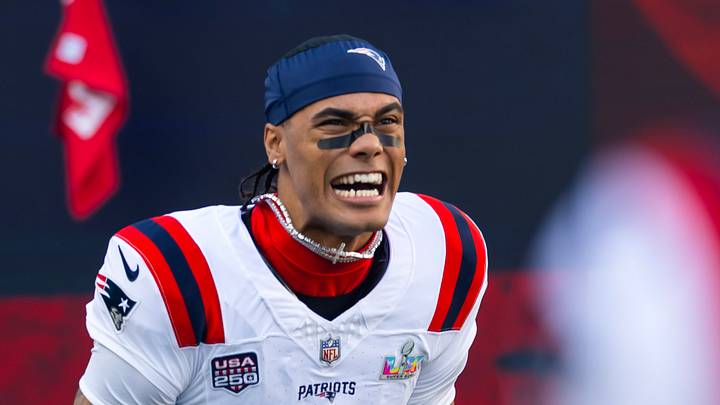 New England Patriots cornerback Christian Gonzalez (0). New England Patriots cornerback Christian Gonzalez (0).