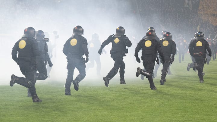 Die Polizei musste Schlimmeres verhindern 