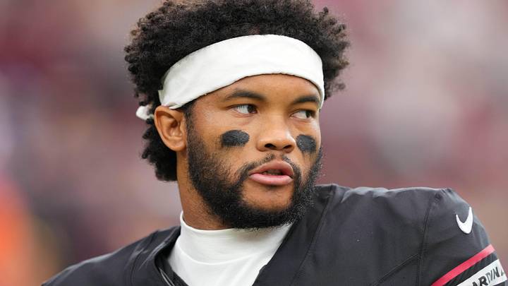Oct 5, 2025; Glendale, Arizona, USA; Arizona Cardinals quarterback Kyler Murray (1) warms up before their game against the Tennessee Titans at State Farm Stadium. Mandatory Credit: Joe Camporeale-Imagn Images