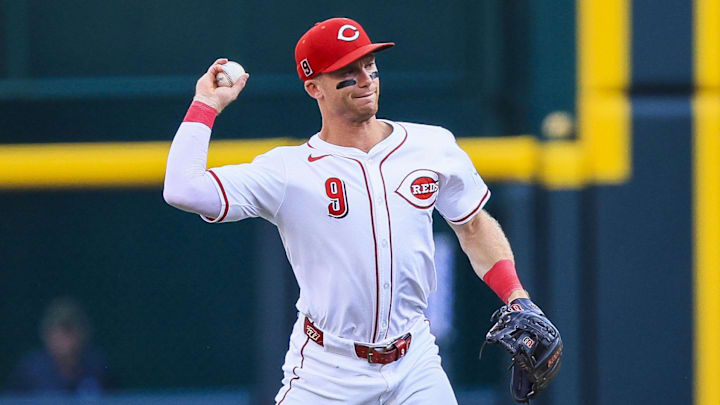 Cincinnati Reds second baseman Matt McLain Cincinnati Reds second baseman Matt McLain