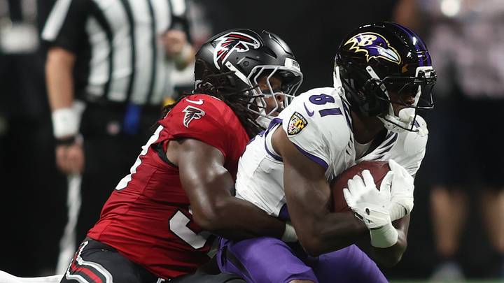 Atlanta Falcons linebacker Kendal Daniels