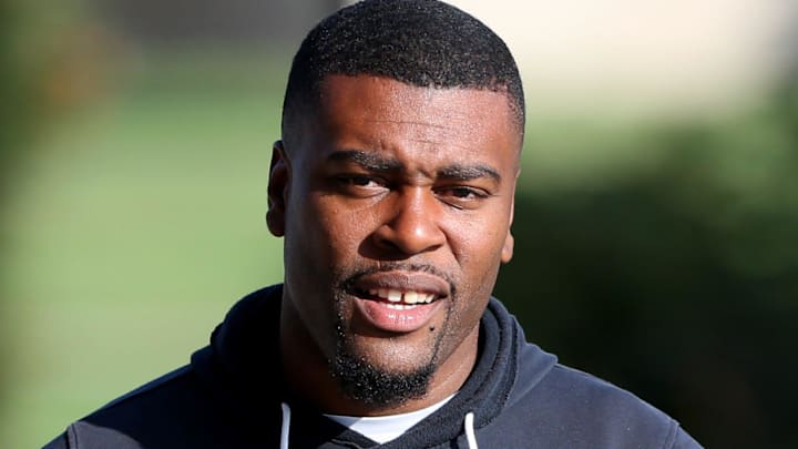 Notre Dame cornerbacks coach and defensive pass game coordinator Mike Mickens during Notre Dame