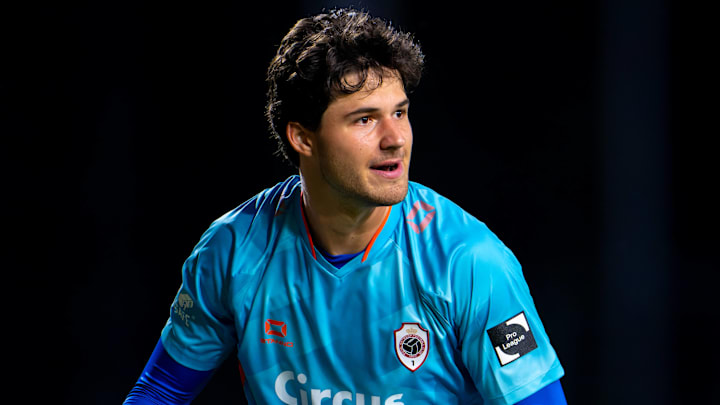 Senne Lammens (above) is a potential replacement for André Onana.