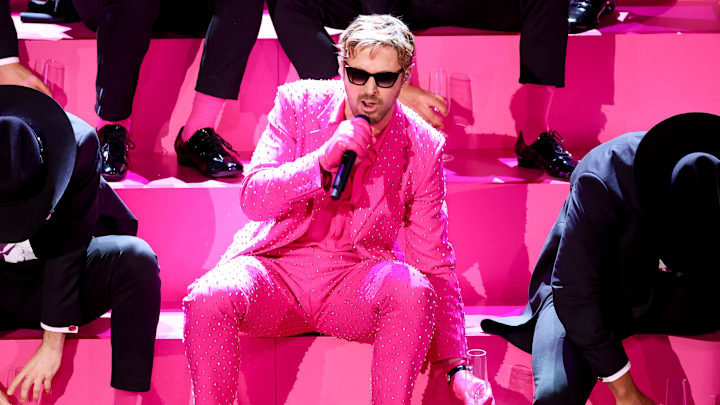 Ryan Gosling performs 'I'm Just Ken' at the 2024 Oscars.