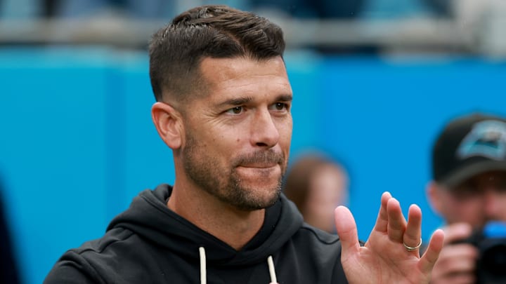 Carolina Panthers head coach Dave Canales