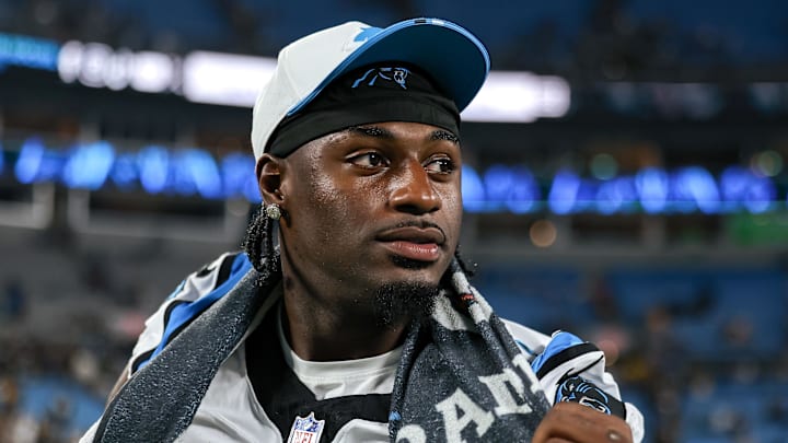 Carolina Panthers wide receiver Xavier Legette