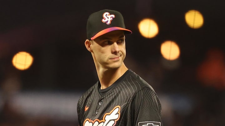 Giants relief pitcher Tyler Rogers was traded to the Mets.