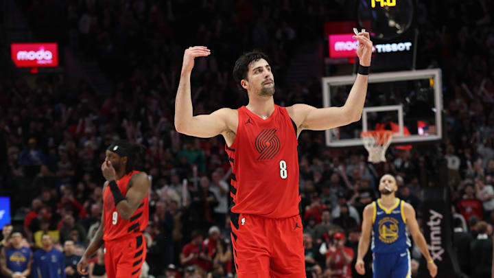 Trail Blazers forward Deni Avdija has positioned Portland for a strong run in the playoff standings. Trail Blazers forward Deni Avdija has positioned Portland for a strong run in the playoff standings.