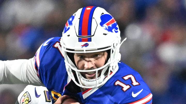 Sep 7, 2025; Orchard Park, New York, USA; Buffalo Bills quarterback Josh Allen (17) runs the ball against the Baltimore Ravens in the first quarter at Highmark Stadium. Mandatory Credit: Mark Konezny-Imagn Images Sep 7, 2025; Orchard Park, New York, USA; Buffalo Bills quarterback Josh Allen (17) runs the ball against the Baltimore Ravens in the first quarter at Highmark Stadium. Mandatory Credit: Mark Konezny-Imagn Images