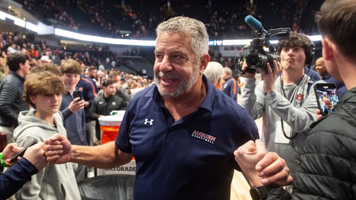 Auburn Tigers head coach Bruce Pearl will be on the short list for national coach of the year honors. Auburn Tigers head coach Bruce Pearl will be on the short list for national coach of the year honors.