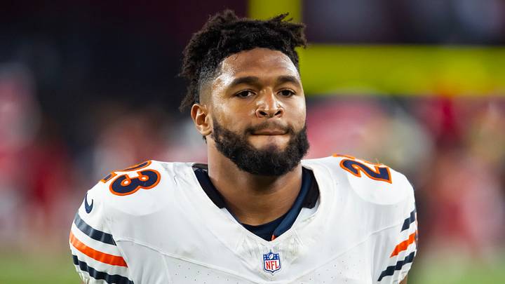 Chicago Bears running back Roschon Johnson Chicago Bears running back Roschon Johnson