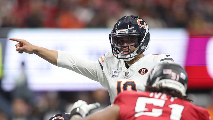 Oct 18, 2026; Atlanta, Georgia, USA;  Chicago Bears quarterback Caleb Williams (18) 