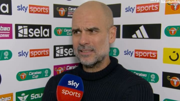 Pep Guardiola was not impressed with the officiating on Tuesday.