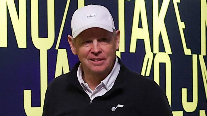 Nov 17, 2023; Salt Lake City, Utah, USA; Utah Jazz CEO Danny Ainge arrives at Delta Center before the game against the Phoenix Suns. Mandatory Credit: Rob Gray-USA TODAY Sports