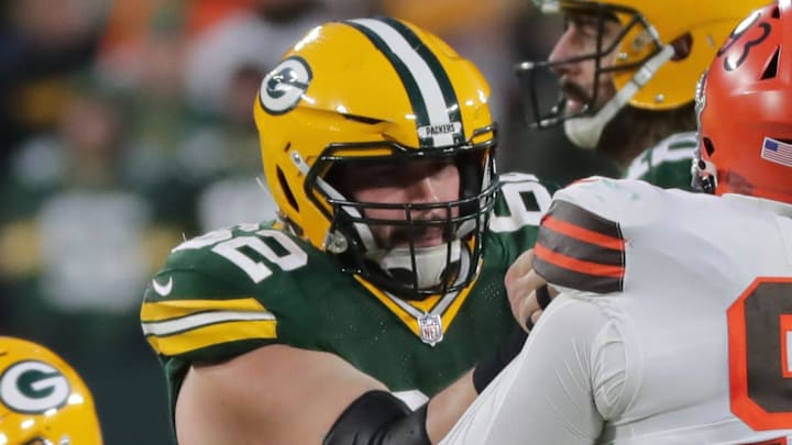 A versatile interior blocker like former Green Bay Packers lineman could provide a solid insurance policy.