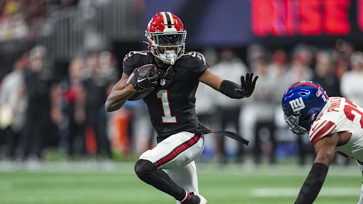 Darnell Mooney will fall eight yards short of 1,000 in his first season with the Atlanta Falcons.