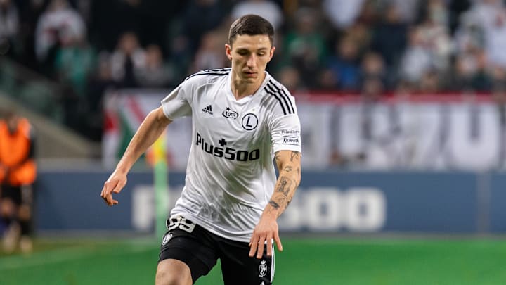 Bartosz Slisz of Legia seen in action during the Polish PKO...
