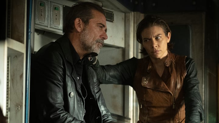 Lauren Cohan as Maggie Rhee, Jeffrey Dean Morgan as Negan - The Walking Dead: Dead City _ Season 1, Episode 6 - Photo Credit: Peter Kramer/AMC