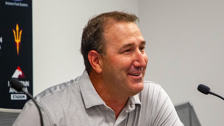 ASU baseball head coach, Willie Bloomquist, talks about Thaddeus Earle and his contributions to the team on Nov. 13, 2023.