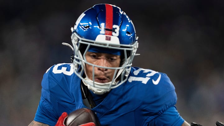 New York Giants wide receiver Jalin Hyatt's career has been a major disappointment. New York Giants wide receiver Jalin Hyatt's career has been a major disappointment.