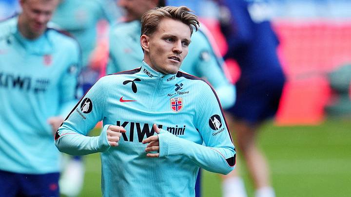Martin Ødegaard was injured for Norway.