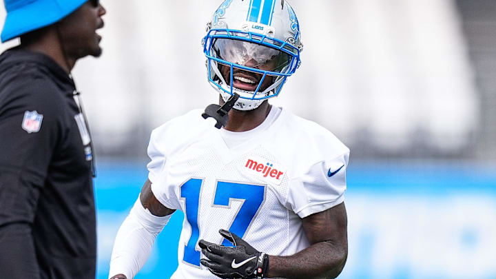 Detroit Lions cornerback Dicaprio Bootle practices during training camp on July 20, 2025.