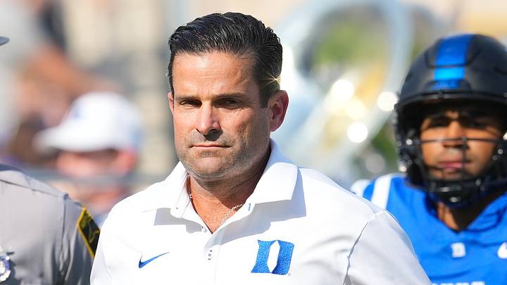 Sep 19, 2026; Durham, North Carolina, USA; Duke Blue Devils head coach Manny Diaz runs onto the field before the start of the game against the Stanford Cardinal at Wallace Wade Stadium. Mandatory Credit: James Guillory-Imagn Images Sep 19, 2026; Durham, North Carolina, USA; Duke Blue Devils head coach Manny Diaz runs onto the field before the start of the game against the Stanford Cardinal at Wallace Wade Stadium. Mandatory Credit: James Guillory-Imagn Images