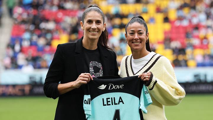 Yael Averbuch West and Leila Ouahabi of Gotham FC