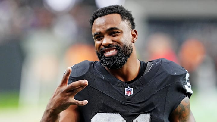 Las Vegas Raiders running back Raheem Mostert (31)