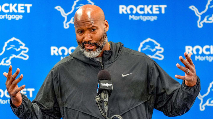 Detroit Lions general manager Brad Holmes speaks to the press about their 2025 NFL season Detroit Lions general manager Brad Holmes speaks to the press about their 2025 NFL season