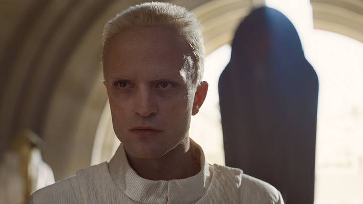 ROBERT PATTINSON as Scytale in Warner Bros. Pictures and Legendary Pictures’ action adventure “DUNE: PART THREE,” a Warner Bros. Pictures release. ROBERT PATTINSON as Scytale in Warner Bros. Pictures and Legendary Pictures’ action adventure “DUNE: PART THREE,” a Warner Bros. Pictures release.