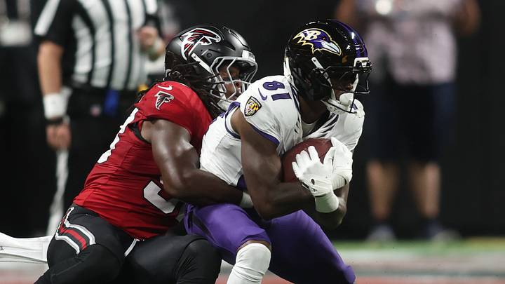 Atlanta Falcons linebacker Kendal Daniels was injured on Sunday against the Chicago Bears. He's been a standout as a rookie this season. Atlanta Falcons linebacker Kendal Daniels was injured on Sunday against the Chicago Bears. He's been a standout as a rookie this season.