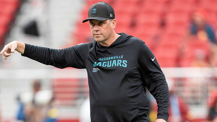 September 28, 2025; Santa Clara, California, USA; Jacksonville Jaguars pass game coordinator Shane Waldron before the game against the San Francisco 49ers at Levi's Stadium. Mandatory Credit: Kyle Terada-Imagn Images September 28, 2025; Santa Clara, California, USA; Jacksonville Jaguars pass game coordinator Shane Waldron before the game against the San Francisco 49ers at Levi's Stadium. Mandatory Credit: Kyle Terada-Imagn Images