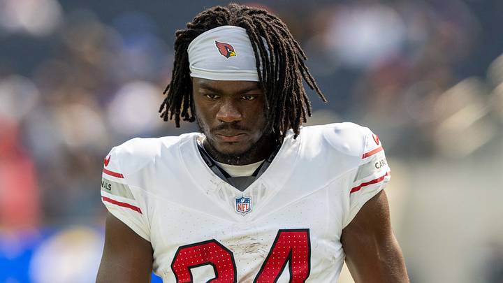 October 15, 2023; Inglewood, California, USA; Arizona Cardinals cornerback Starling Thomas V (24) before the game against the Los Angeles Rams at SoFi Stadium. Mandatory Credit: Kyle Terada-USA TODAY Sports October 15, 2023; Inglewood, California, USA; Arizona Cardinals cornerback Starling Thomas V (24) before the game against the Los Angeles Rams at SoFi Stadium. Mandatory Credit: Kyle Terada-USA TODAY Sports