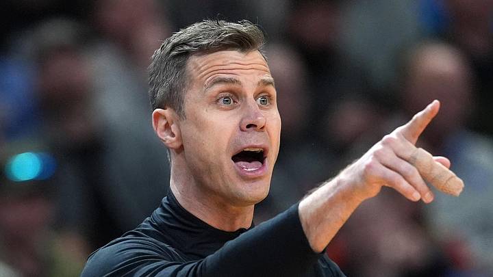 Mar 19, 2026; Greenville, SC, USA; Duke Blue Devils head coach Jon Scheyer reacts in the first half during a first round game of the men's 2026 NCAA Tournament at Bon Secours Wellness Arena. Mandatory Credit: Jim Dedmon-Imagn Images Mar 19, 2026; Greenville, SC, USA; Duke Blue Devils head coach Jon Scheyer reacts in the first half during a first round game of the men's 2026 NCAA Tournament at Bon Secours Wellness Arena. Mandatory Credit: Jim Dedmon-Imagn Images