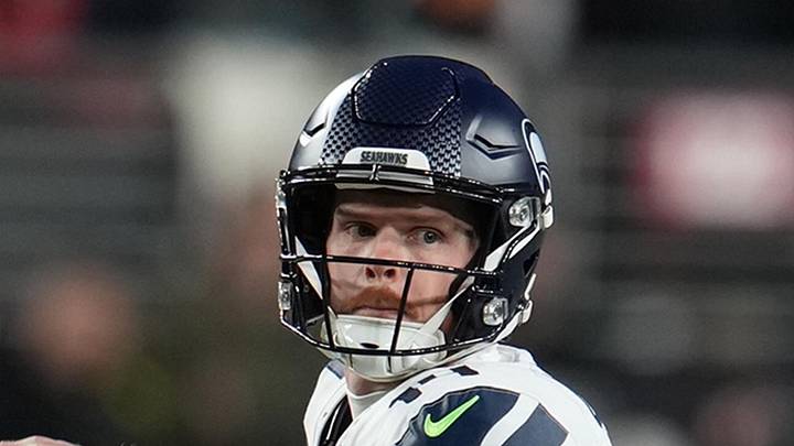 Seattle Seahawks quarterback Sam Darnold drops back to pass against the San Francisco 49ers. Seattle Seahawks quarterback Sam Darnold drops back to pass against the San Francisco 49ers.